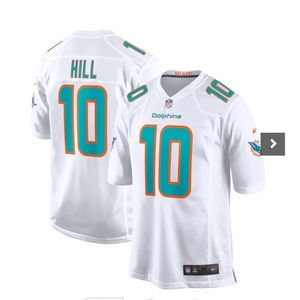 Men's Nike Tyreek Hill White Miami Dolphins Game Jersey